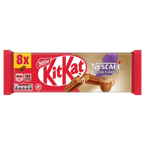 KitKat 2 Finger Mocha Flavour (8 x 20.7g) pack shot