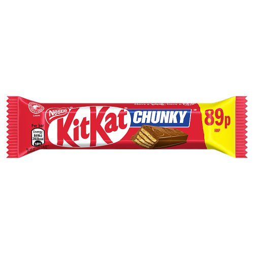 KitKat Chunky Milk PM 89p 40g pack shot