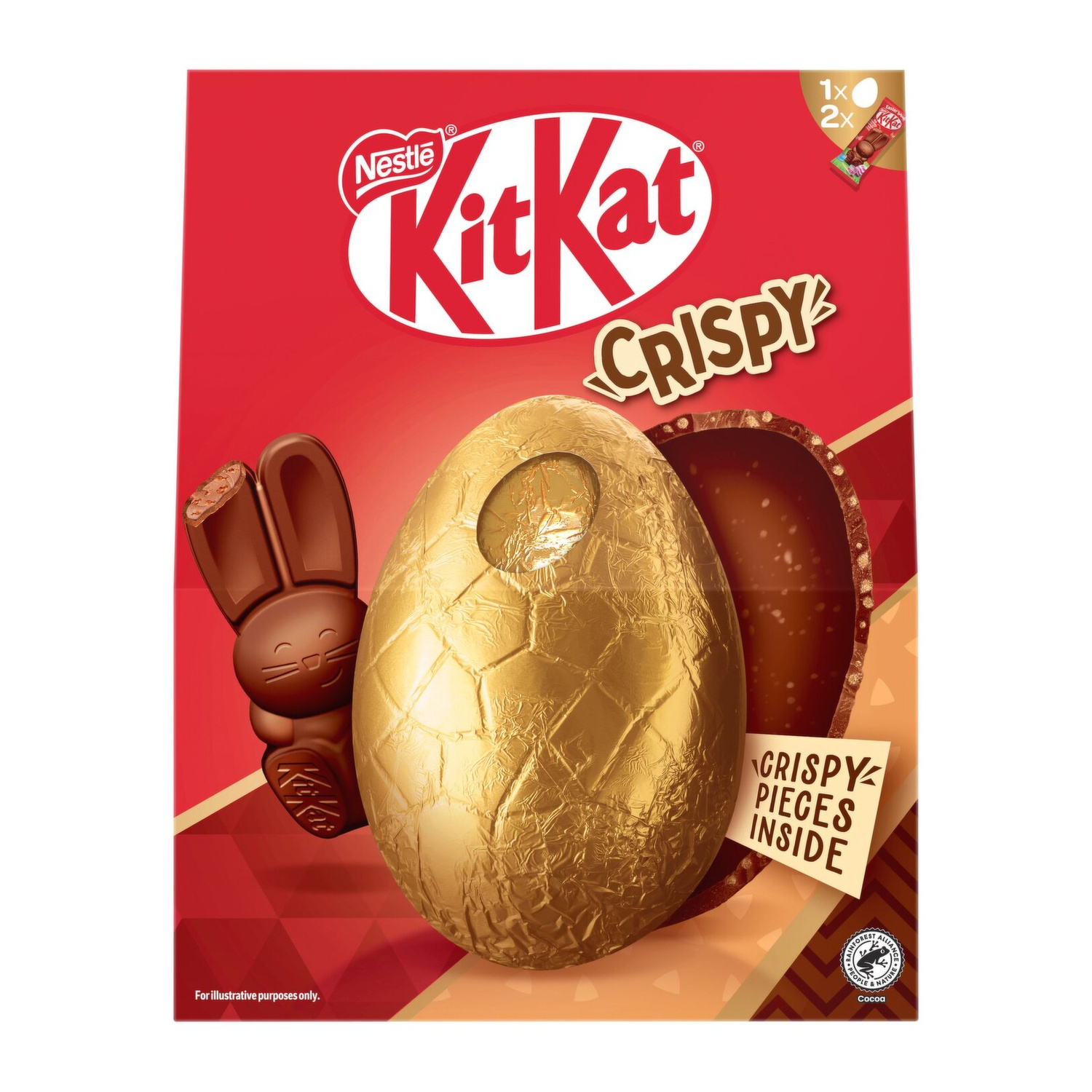 KitKat Crispy Bunny Milk Giant Egg 208g pack shot