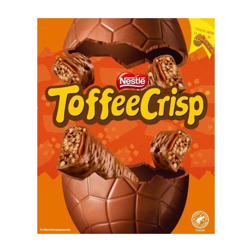 Toffee Crisp Large Easter Egg 158g pack shot
