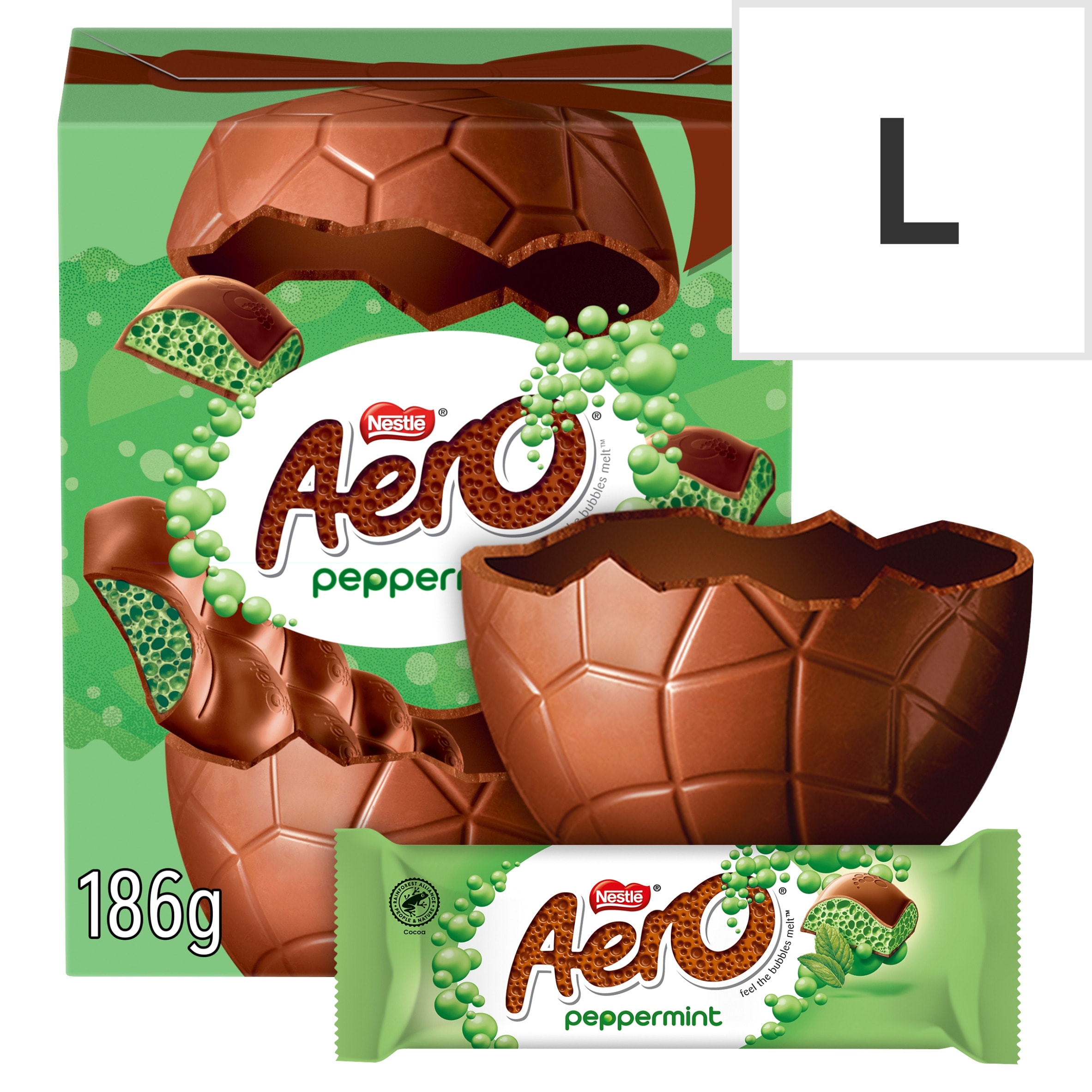 Aero Peppermint Large Easter Egg 156g pack shot