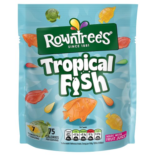 Rowntrees Tropical Fish Pouch 115g pack shot