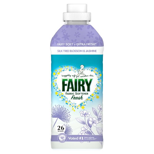 Fairy Fabric Conditioner Silk Tree Blossom & Jasmine 26 Wash 858ml pack shot