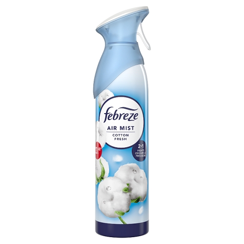 Febreze Air Freshener Spray Cotton Fresh 185ml PMP £3.49 pack shot