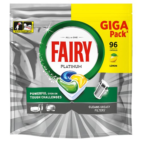Fairy Platinum ADW 96ct Lemon pack shot