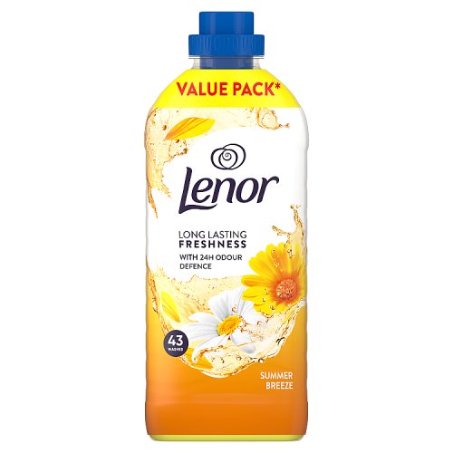 Lenor Fabric Conditioner 43 Wash Summer Breeze pack shot