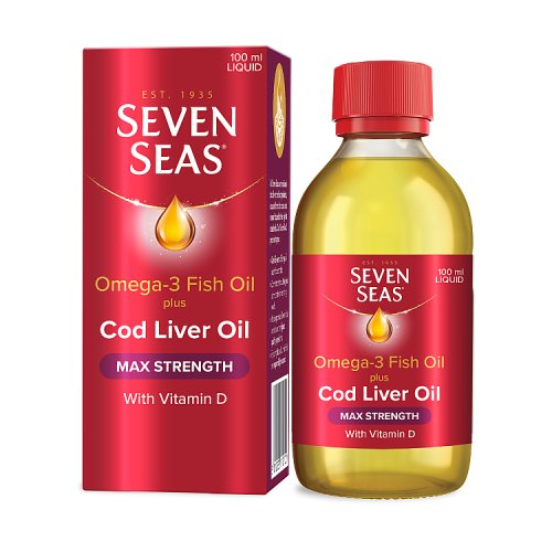 Seven Seas Max Strength Cod Liver Oil - 100ml pack shot