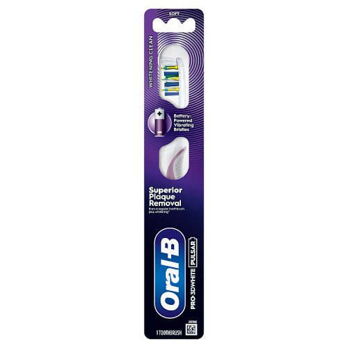 Oral-B Pulsar Pro 3D White Toothbrush Medium 1 Pack pack shot