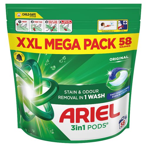 Ariel Pods Original Bulk 58s pack shot