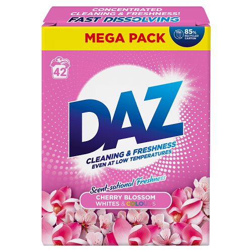 Daz Laundry Powder 42 Wash Cherry Blossom pack shot