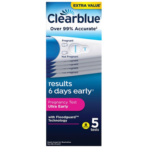 Clearblue Visual Easy Stick Pregnancy 5ct pack shot