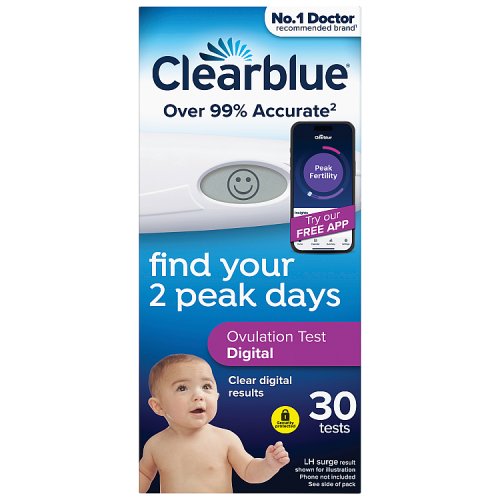 Clearblue Digital Ovulation Test 30ct pack shot