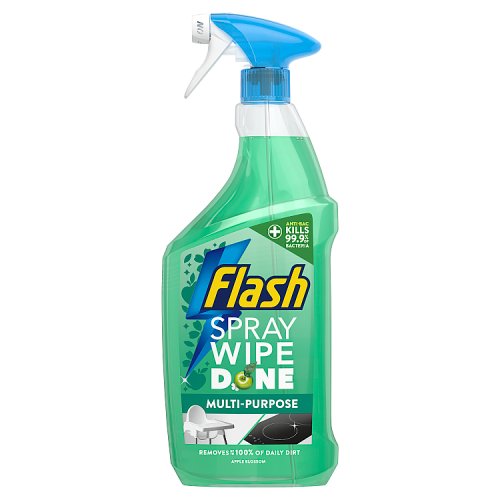Flash Spray Wipe Done Apple Blossom Anti Bacterial 800ml pack shot
