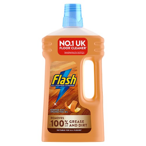 Flash All Purpose Liquid 1Ltr Wood Orange pack shot
