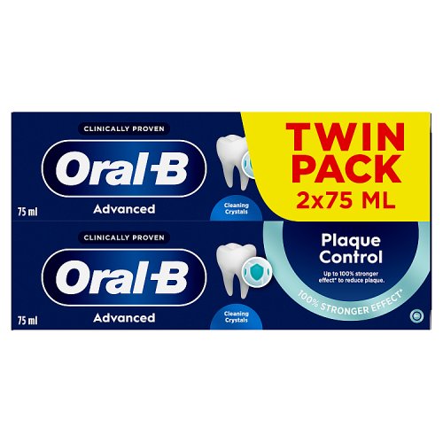 Oral B Pro Expert Advanced Plaque Control 2x75ml pack shot