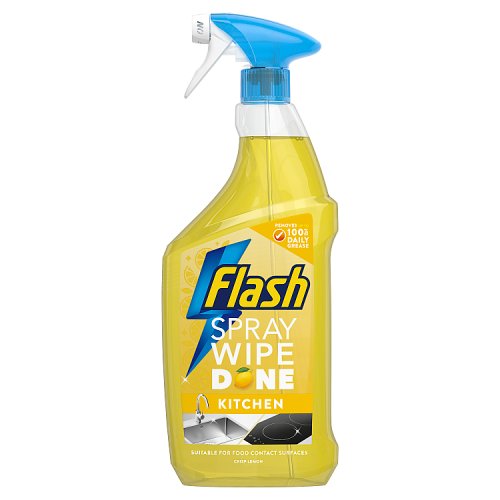 Flash Spray Wipe Done Crisp Lemon Kitchen 800ml pack shot