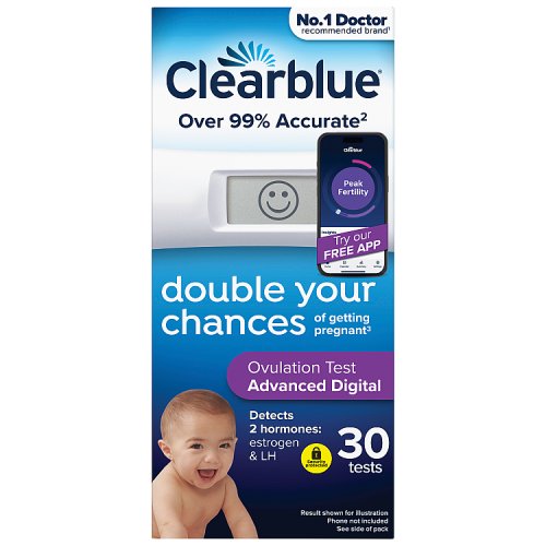 Clearblue Ovulation Advanced Digital Test 30ct pack shot
