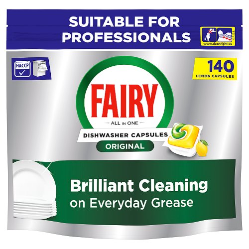 Fairy Professional All in One ADW Lemon 140CT pack shot