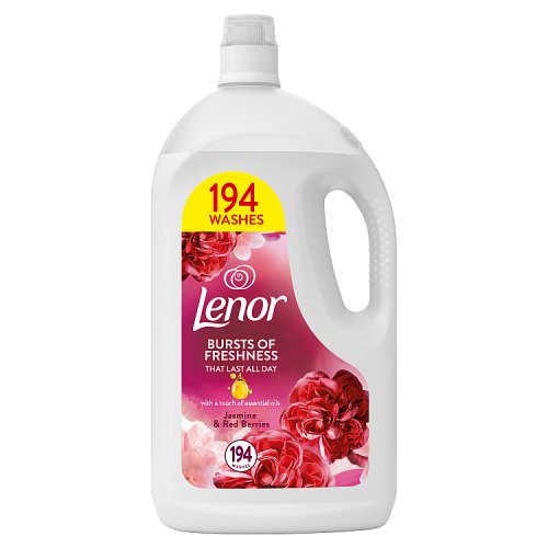Lenor Fabric Conditioner Jasmine & Red Berries 194 Wash 3.88Ltr pack shot