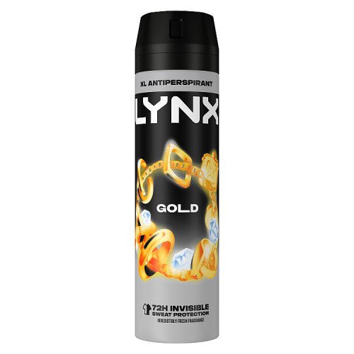 Lynx Anti-Perspirant 200ml Gold pack shot