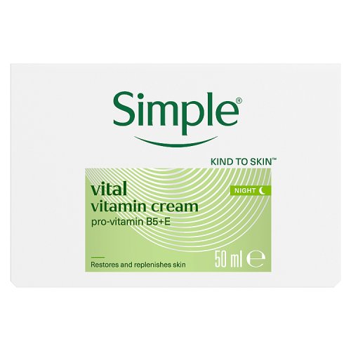 Simple Vital Vitamin 50ml Night Cream pack shot