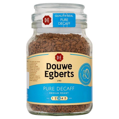 Douwe Egberts Instant Coffee Pure Decaf 95g pack shot
