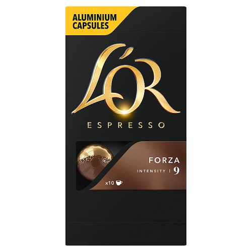 L'or Espresso Coffee Capsules Forza 10s pack shot
