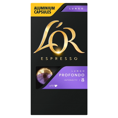 L'Or Espresso Coffee Capsules Lungo Profondo 10's pack shot