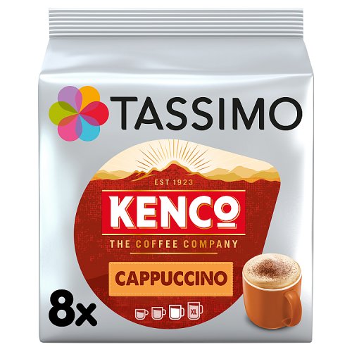 Tassimo Kenco Cappuccino Coffee Pods 8's pack shot