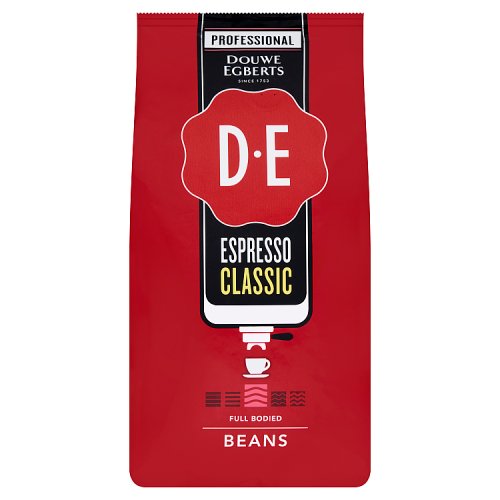 Douwe Egberts Coffee Beans Espresso Classic 1kg pack shot