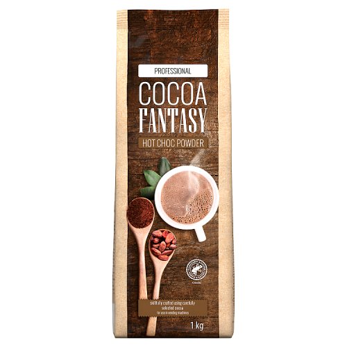 Cocoa Fantasy Hot Chocolate Powder 1kg pack shot