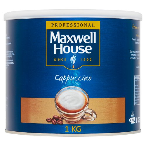 Maxwell House Instant Coffee Cappuccino 1kg pack shot