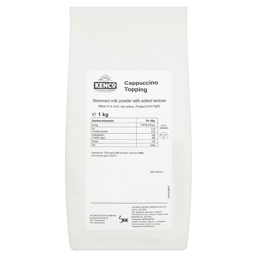 Kenco Cappuccino Topping Coffee Creamer 1kg pack shot