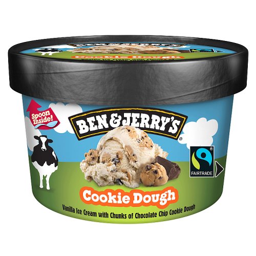 Ben & Jerrys Cookie Dough Ice Cream 100ml pack shot
