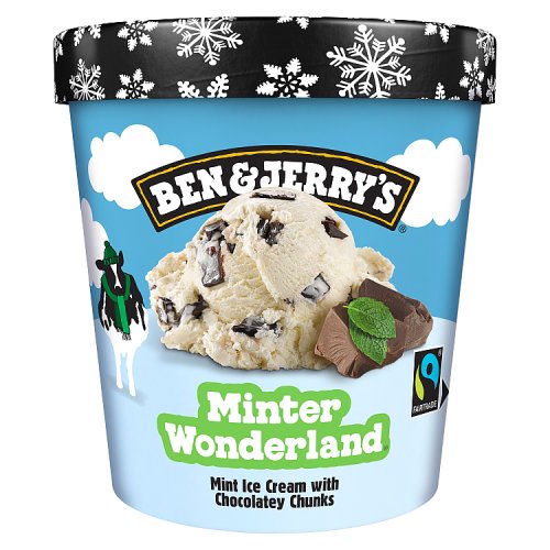 Ben & Jerrys Minter Wonderland Ice Cream 465ml pack shot
