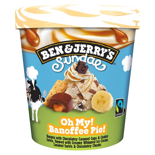 BEN & JERRYS SUNDAE BANOFFEE PIE pack shot