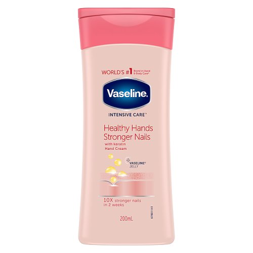 Vaseline Hand Cream Healthy Hands & Stronger Nails 200ml pack shot