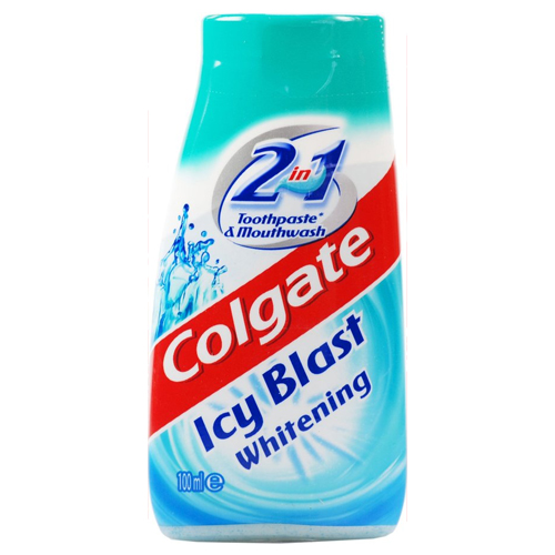 Colgate 2-in-1 Toothpaste Icy Blast 100ml pack shot