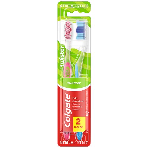 Colgate Toothbrush Twister 2pk pack shot