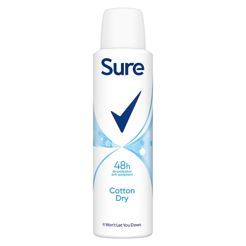 Sure Women Antiperspirant Aerosol Cotton Fresh 150ml pack shot