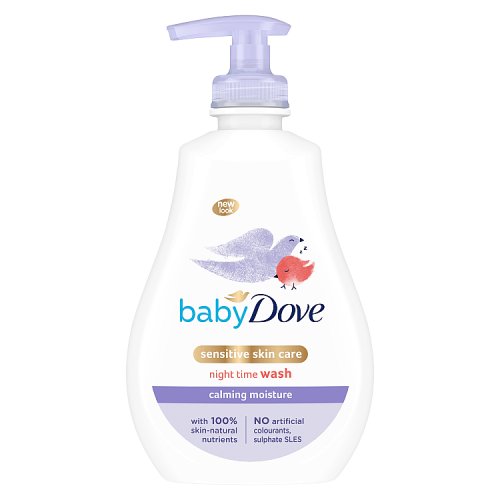Dove Baby Body Wash Sensitive Skin Calming Night Pump 400ml pack shot