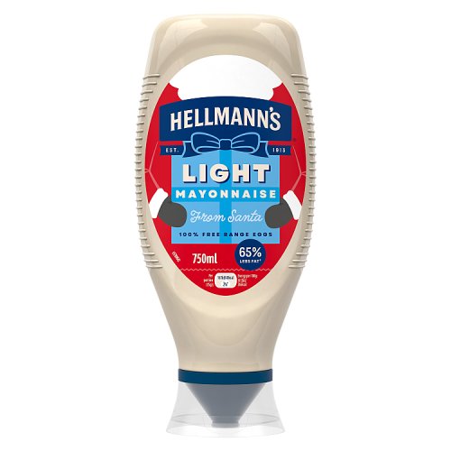 Hellmanns Light Mayonnaise Squeezy 750ml pack shot