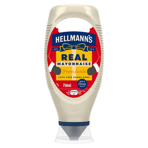 Hellmanns Mayonnaise Squeezy Real 750ml pack shot