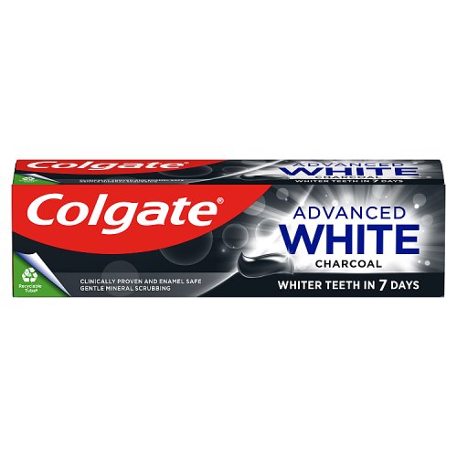 Colgate Toothpaste 75ml Advanced Whitening Charcoal pack shot