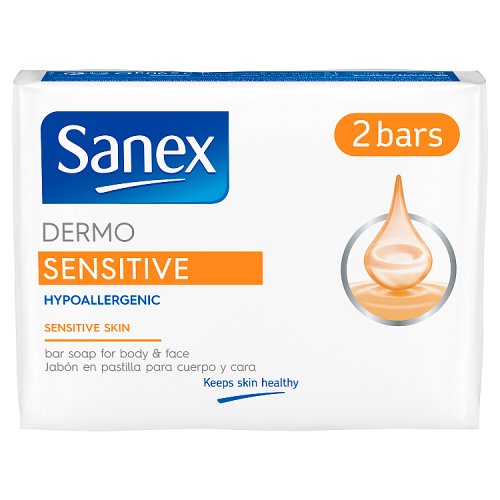 Sanex Bar Soap 2x90gm Dermo Protect Sensitive pack shot