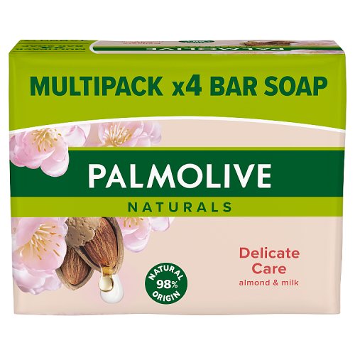 Palmolive Bar Soap 4x90gm Almond pack shot