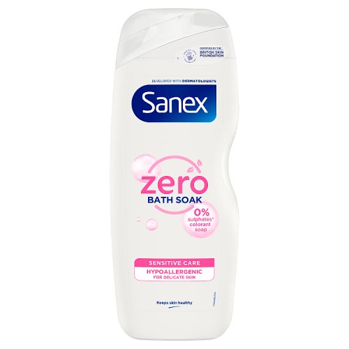 Sanex Bath Foam 570ml Zero% Sensitive pack shot