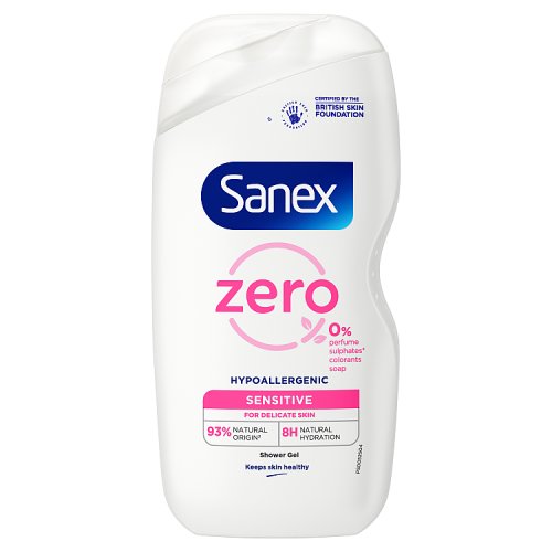 Sanex Shower Gel 450ml Dermo Zero% Sensitive pack shot