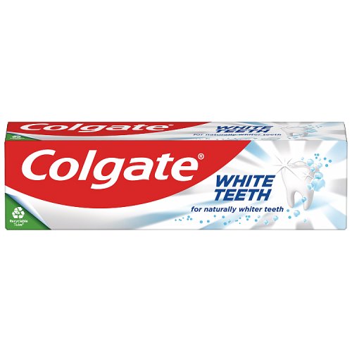 Colgate Toothpaste White Teeth 75ml SRP pack shot