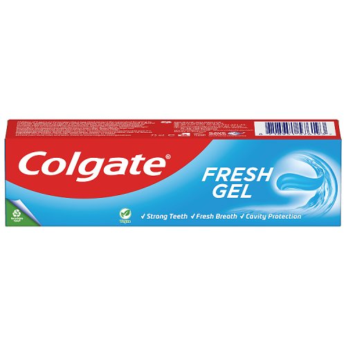 Colgate Toothpaste Fresh Minty Gel 75ml pack shot